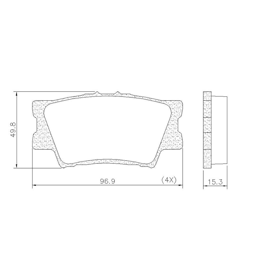 Pastilha De Freio Tras Rav4 Camry Lexus 2006/ Frasle Pd753