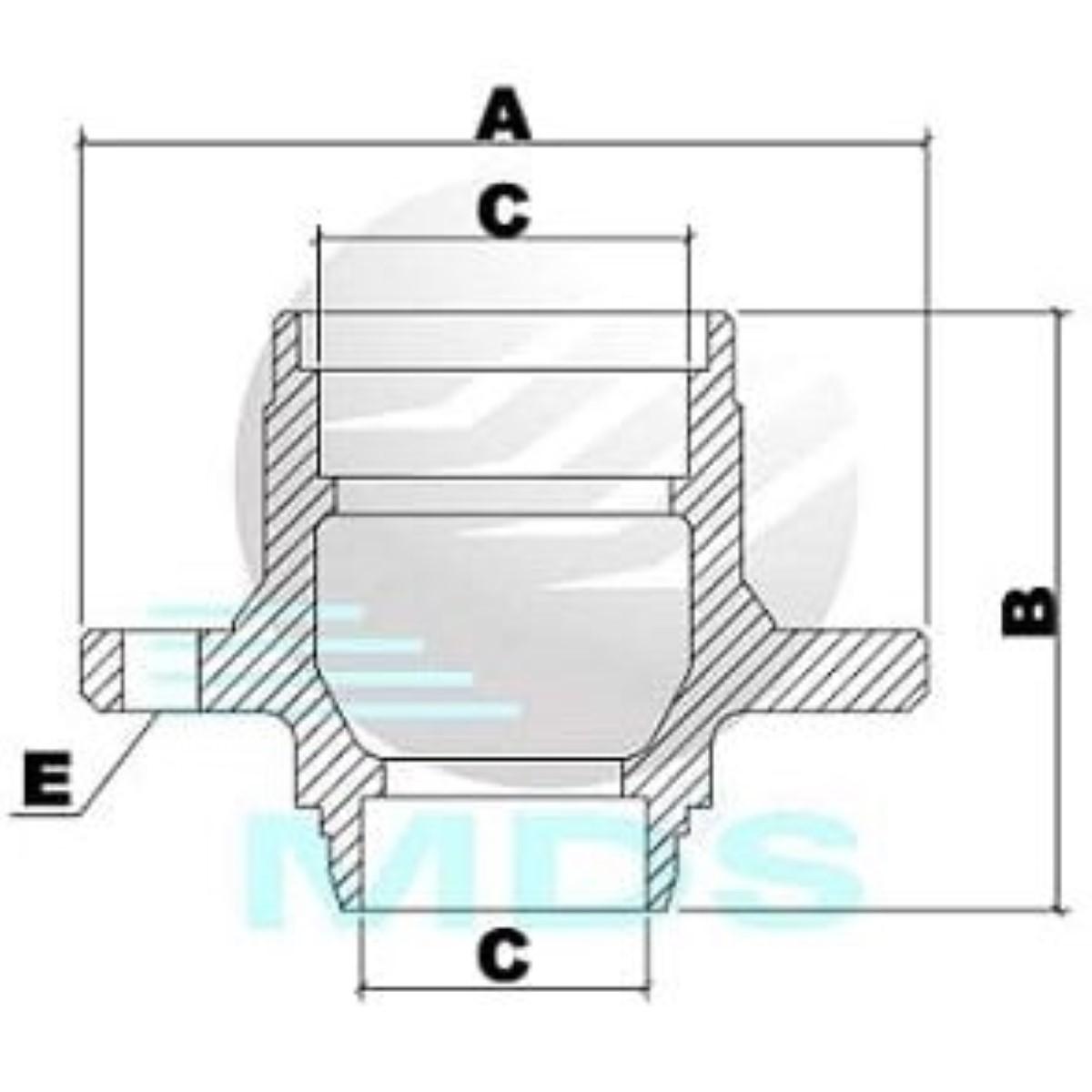 Cubo De Roda Traseiro Ducato 1998/ Mds Ct680