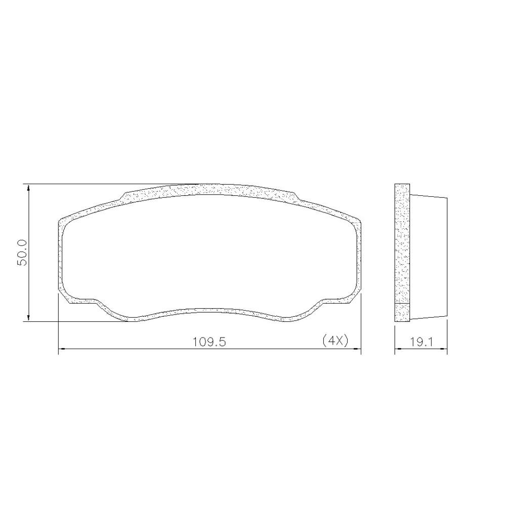 Pastilha De Freio Tras Jumper Ducato Boxer Frasle Pd501