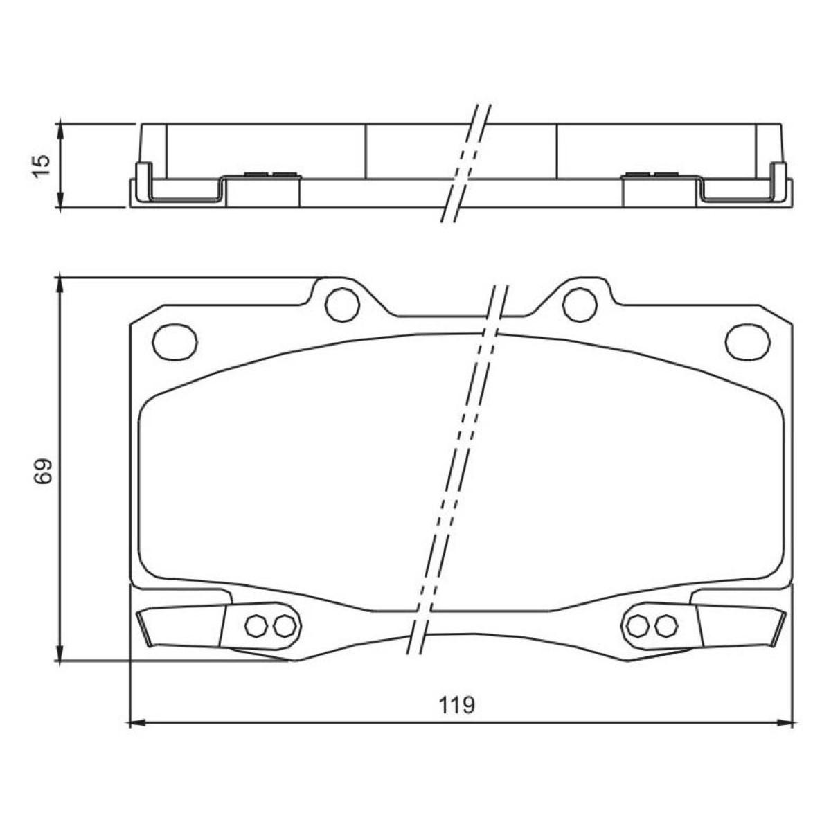 Pastilha De Freio Diant Toyota Hillux 2005/ Jurid Hq2204A