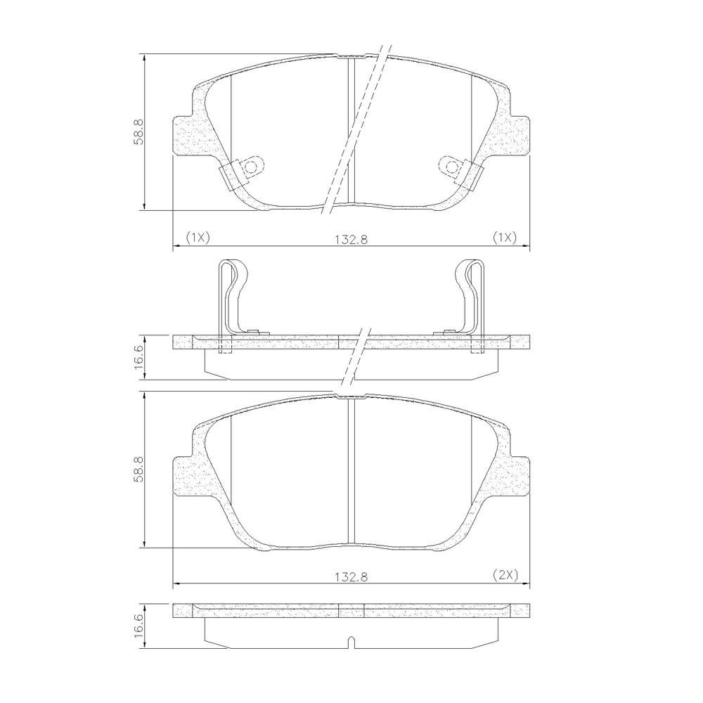 Pastilha De Freio Dianteira Azera Optima Frasle Pd1351