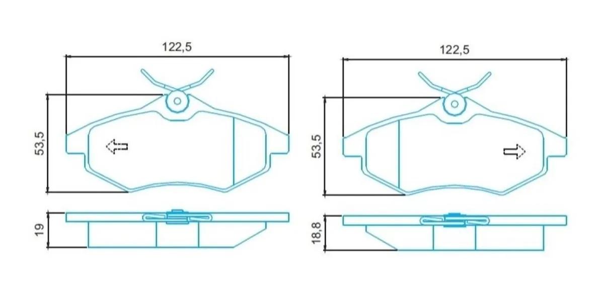 Pastilha De Freio Dianteira Citroen C2 C3 2003/ Jurid Hq2232