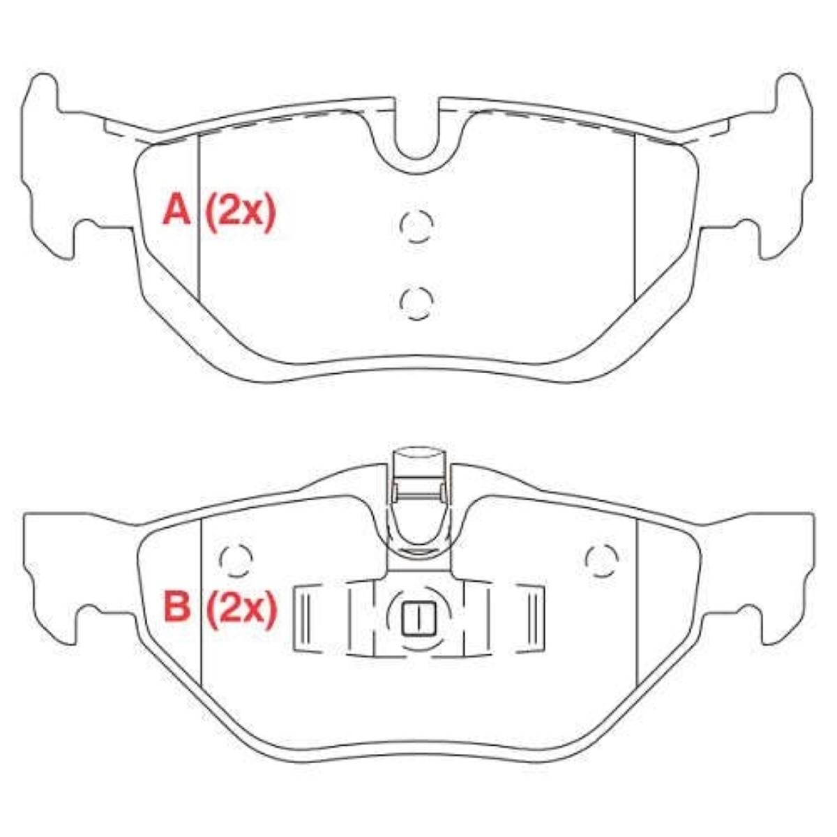 Past Fr Bmw Serie 1/3 T Pw925 Bmw Serie 1/3 05/ Tras