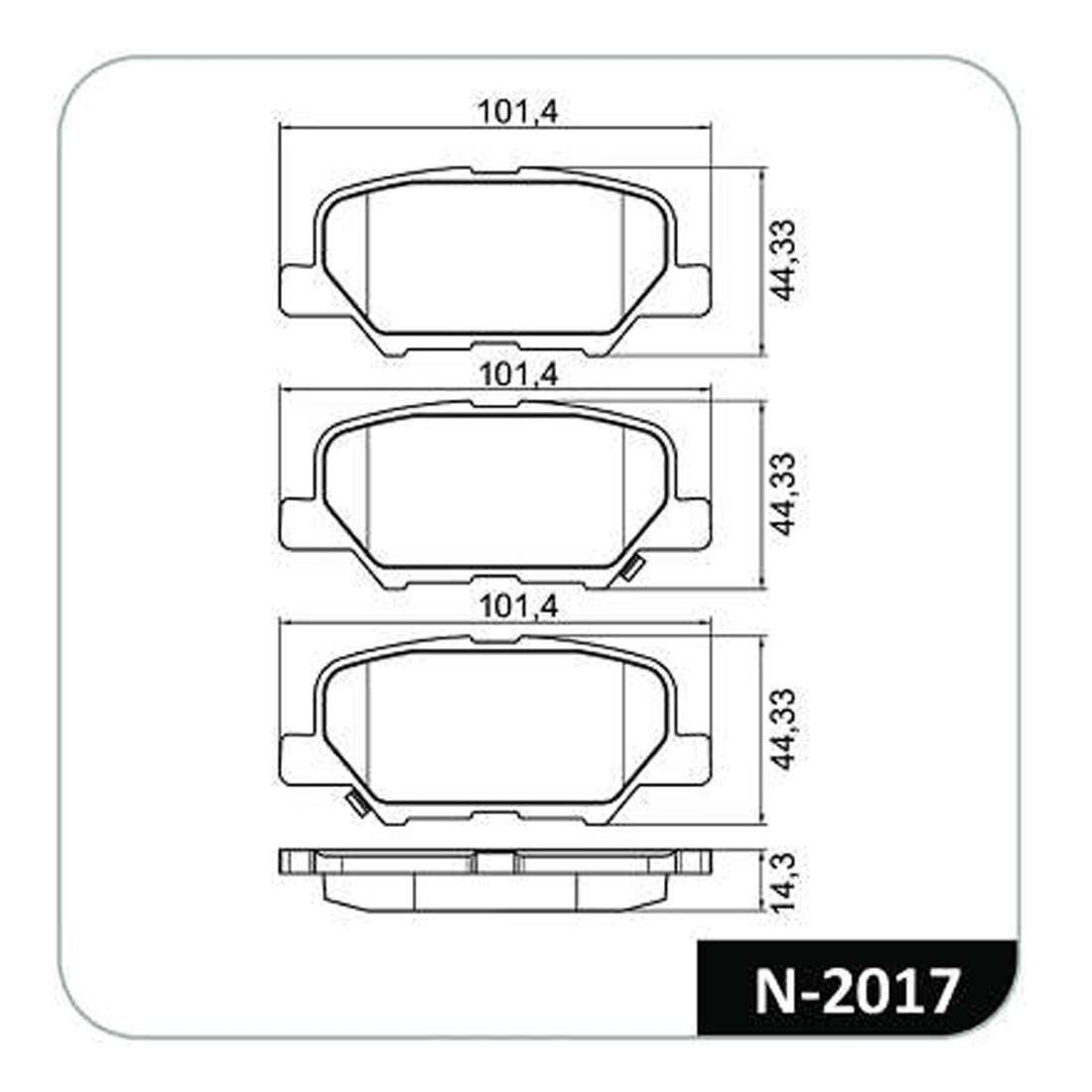 Pastilha Freio T Citroen C4 Mazda 6 Asx Outlander 4008 Cobreq N2017