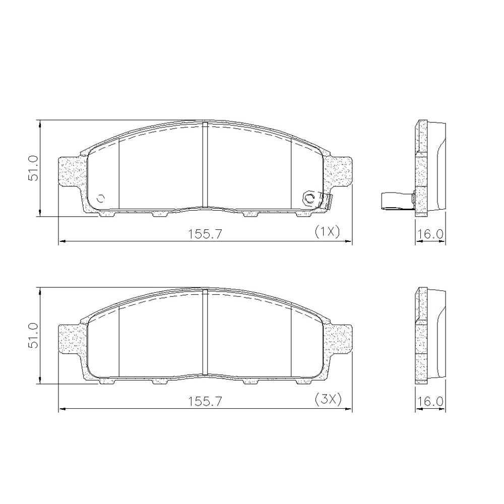 Pastilha De Freio Dianteira L200 Pajero 08/ Fras-Le Pd771