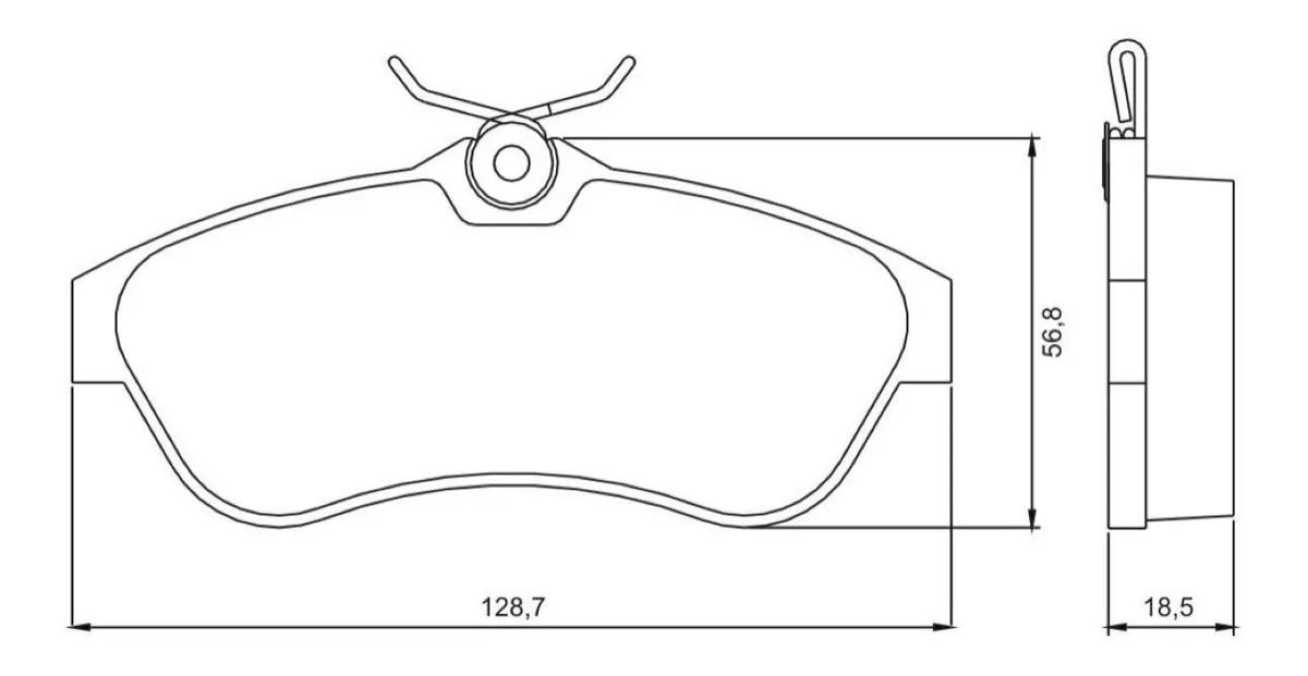 Pastilha De Freio Dianteira Citroen C3 2002/ Jurid Hq2181