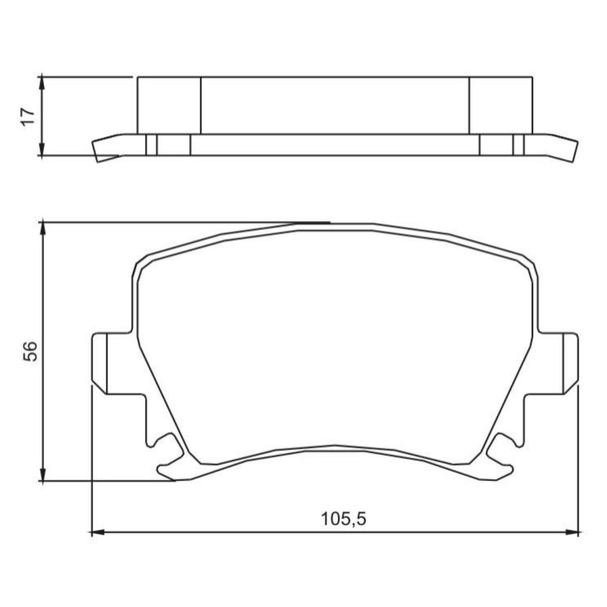 Pastilha De Freio Traseira Audi A3 Bora 2007/ Golf Jetta Passat Jurid Hq2209