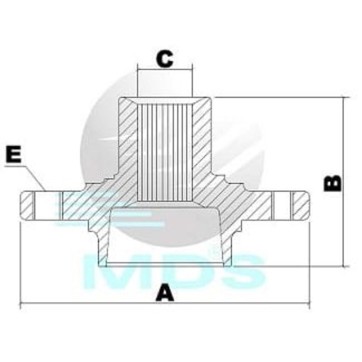 Cubo De Roda Corsa Meriva Montana Mds Cd28A