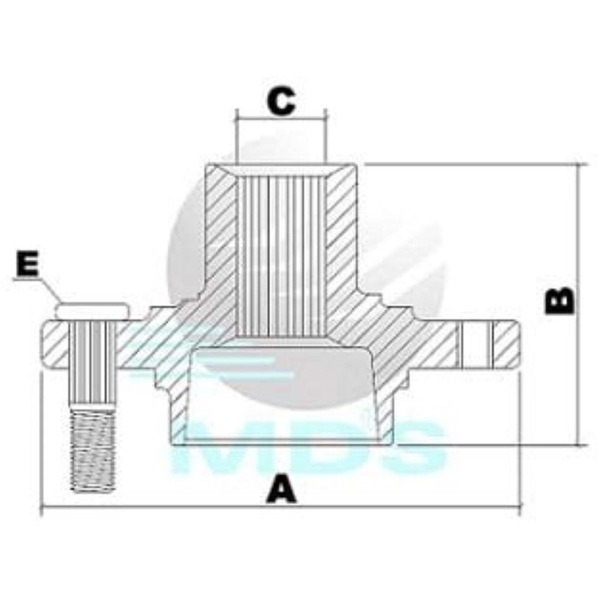 Cubo De Roda Belina Corcel Del Rey Pampa Scala Mds Cd39