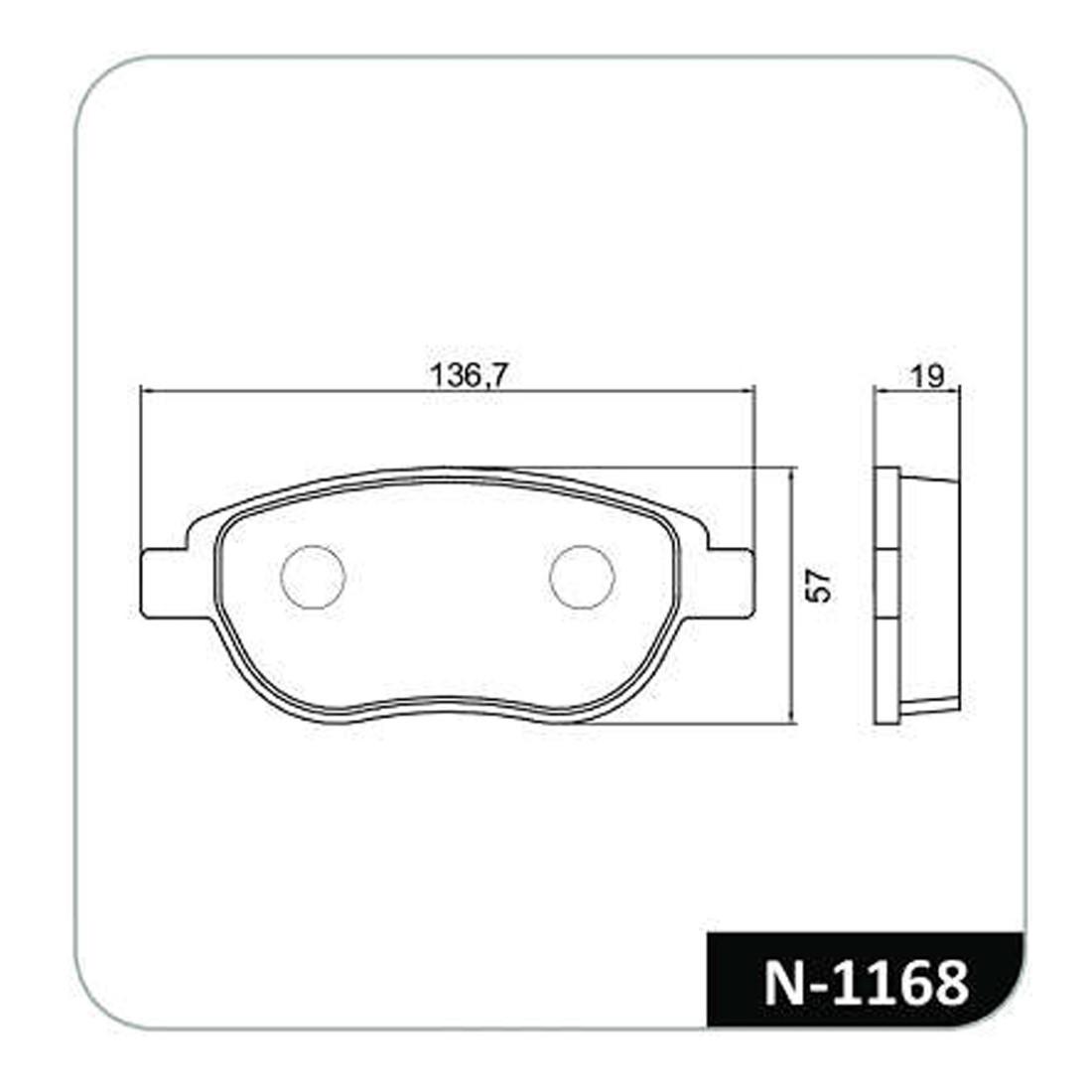 Pastilha Freio D Peugeot 307 C3 C4 Aircross Cobreq N1168