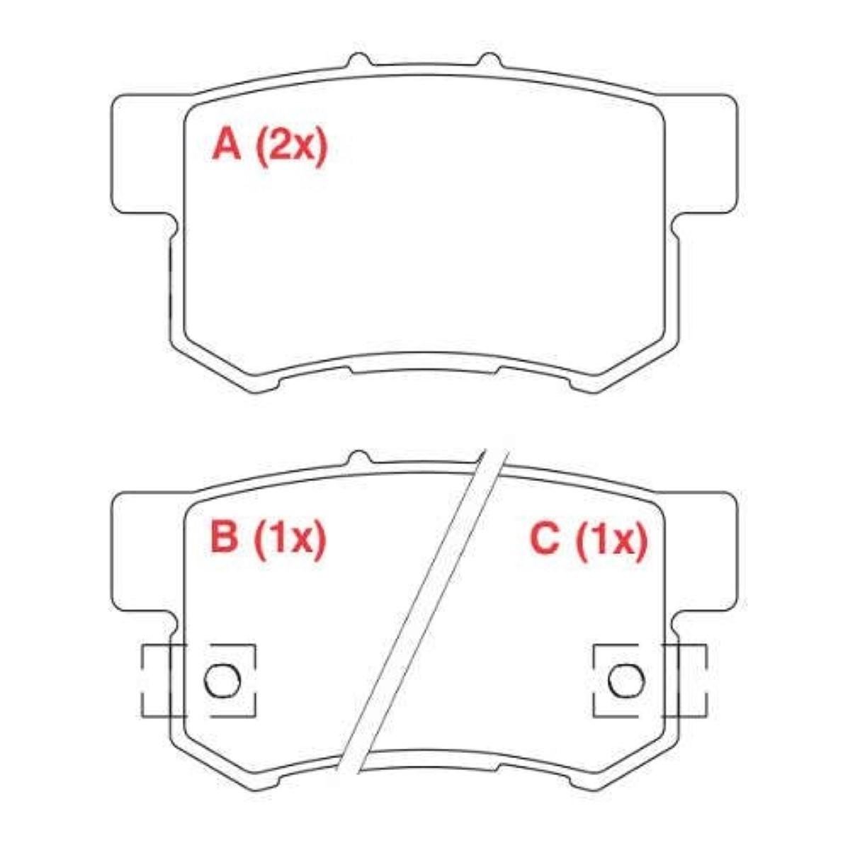 Pastilha De Freio Traseira Civic Accord Sx4 Accent Willtec Pw619