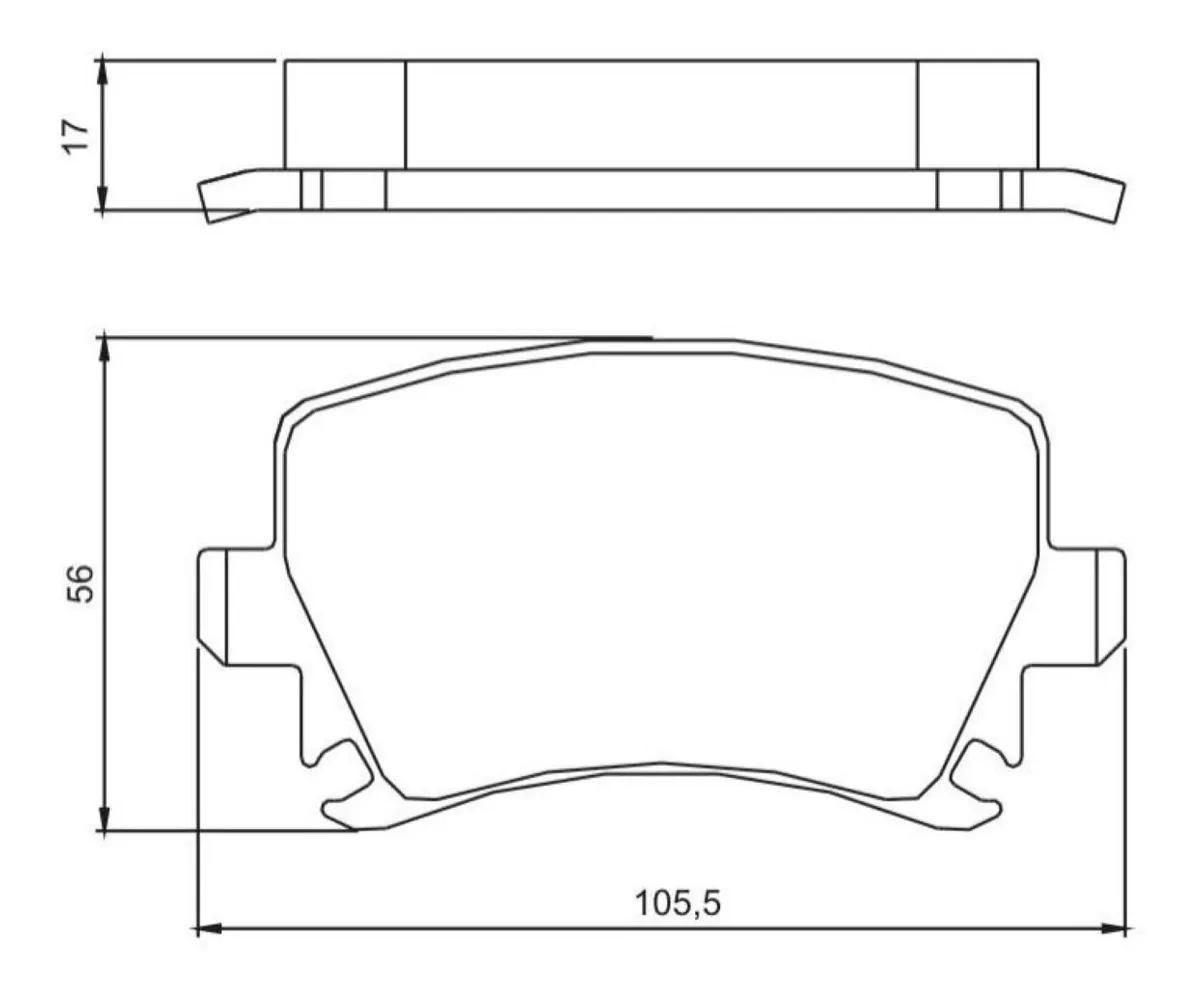 Pastilha De Freio Traseira Audi A3 Bora 2007/ Golf Jetta Passat Jurid Hq2209