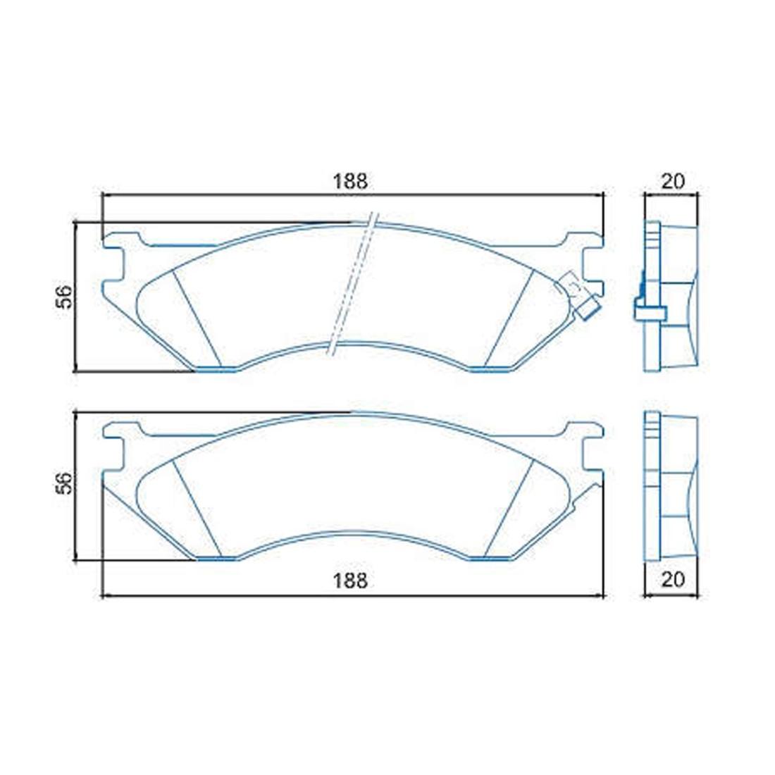 Pastilha De Freio Traseira Dodge Ram 1500 1999/ Jurid Hq2190A