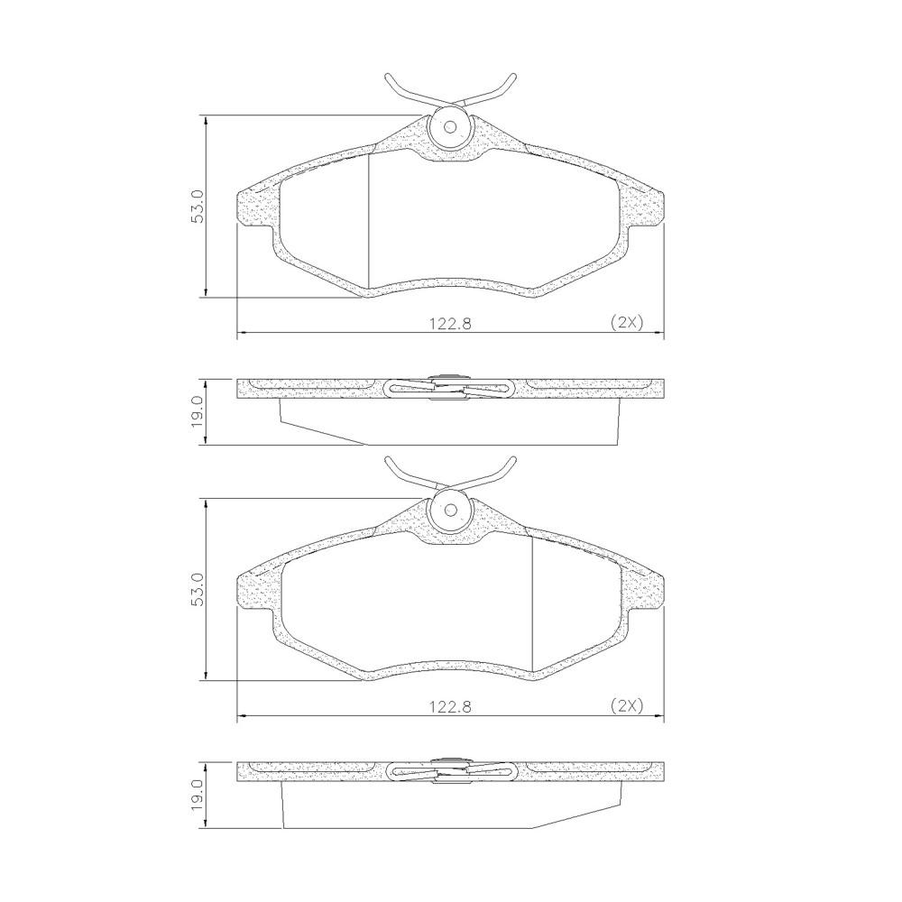 Pastilha De Freio Dianteira Citroen C3 2002/ Fras-Le Pd514