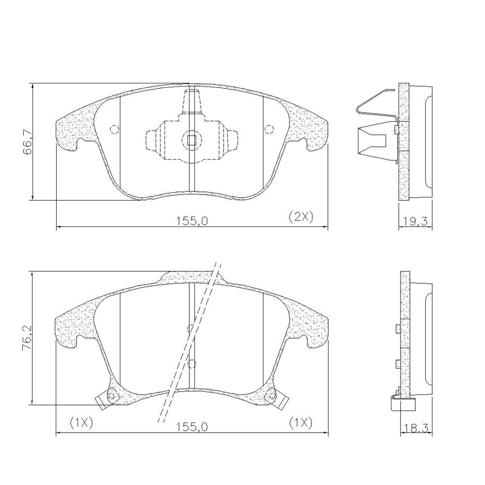 Pastilha De Freio Dianteira Ford Fusion 2013/ Fras-Le Pd1432