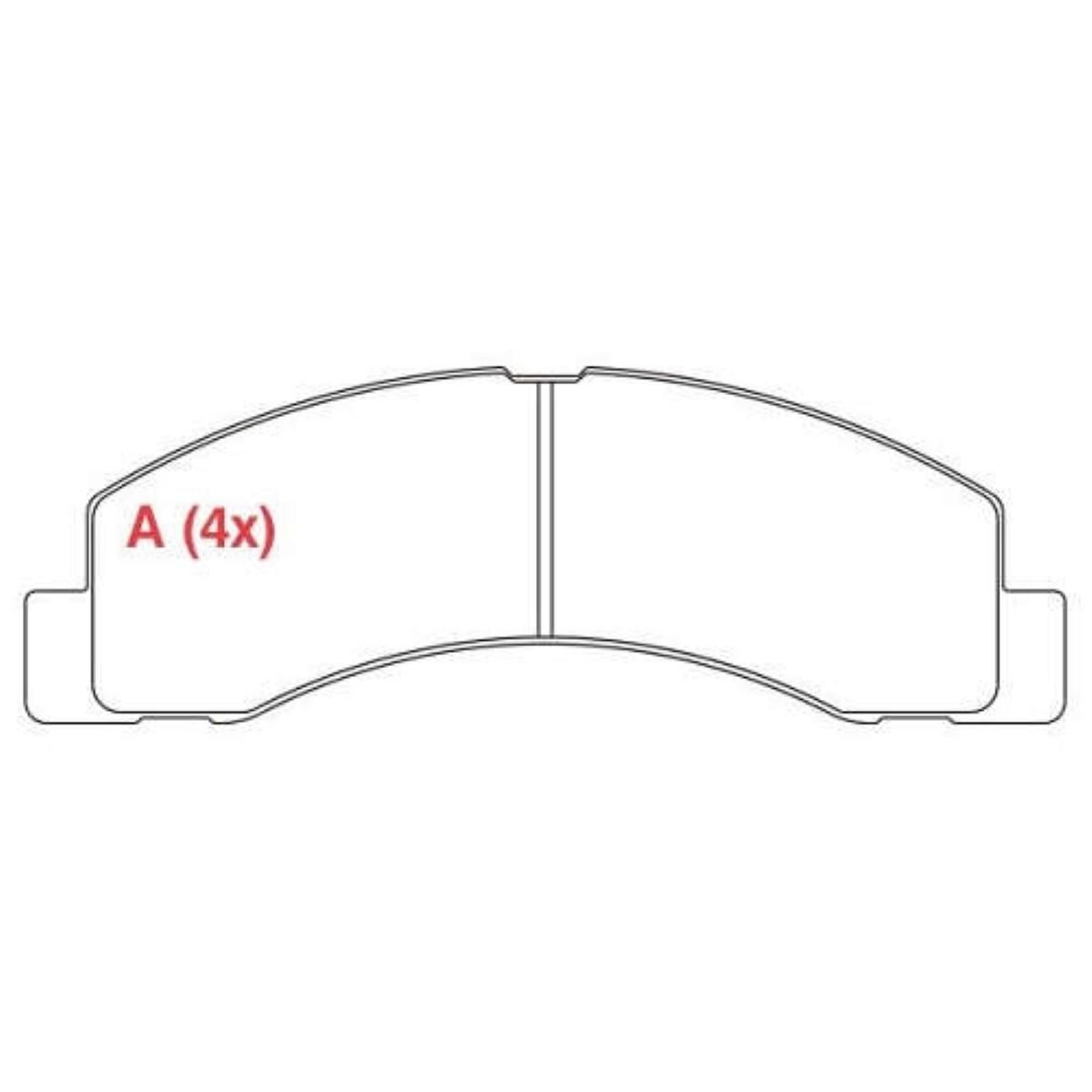 Pastilha De Freio F250 F350 F4000 Willtec Fp62