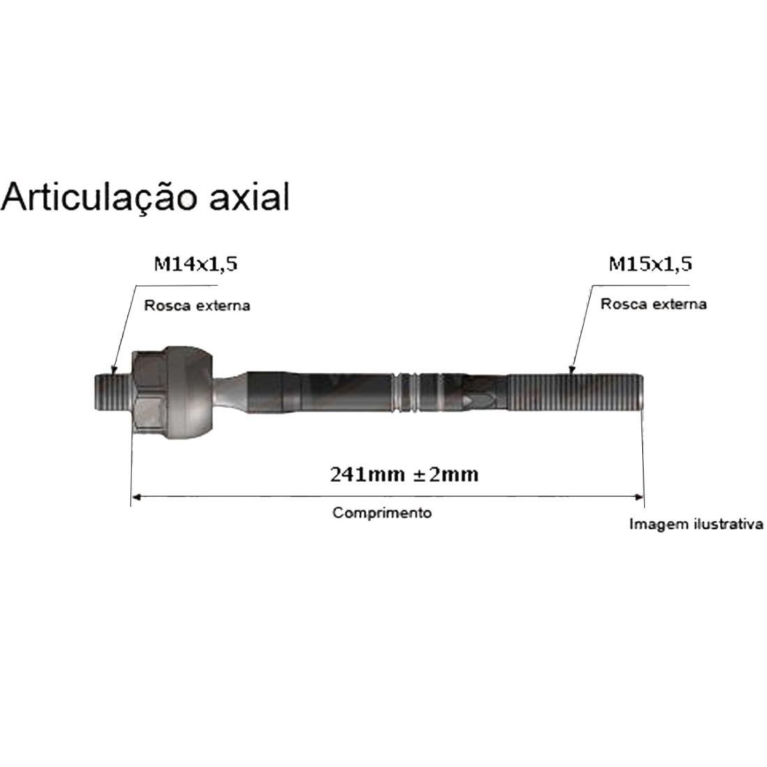 Axial Direcao Dodge Dakota Durango 1998/ Viemar 680108