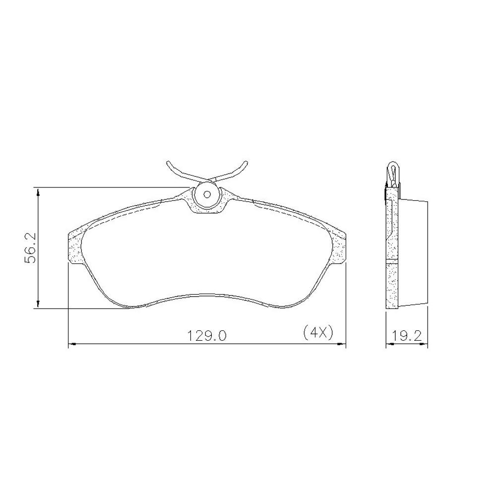 Pastilha De Freio Dianteira Citroen C3 2002/ Fras-Le Pd514<Br>