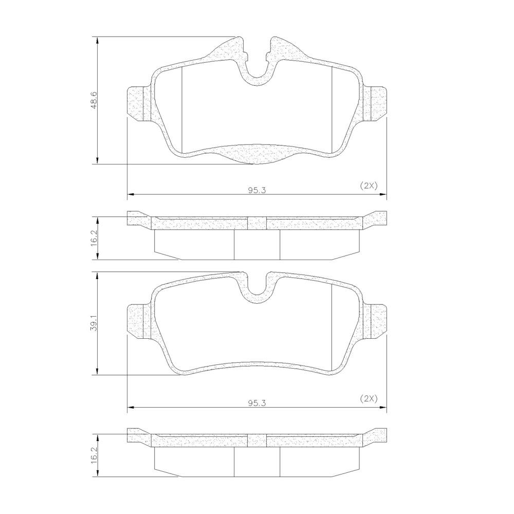 Past Fr Mini Cooper 09/ T Pd1303 Cooper/S/Clubman 09/ 1.6 T