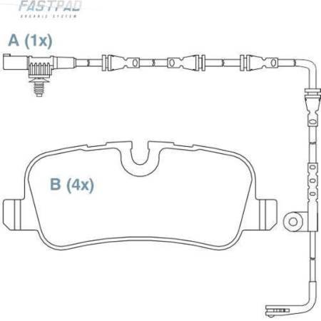 Pastilha De Freio Discovery Rager Rover Fastpad Traseira Willtec Fp650