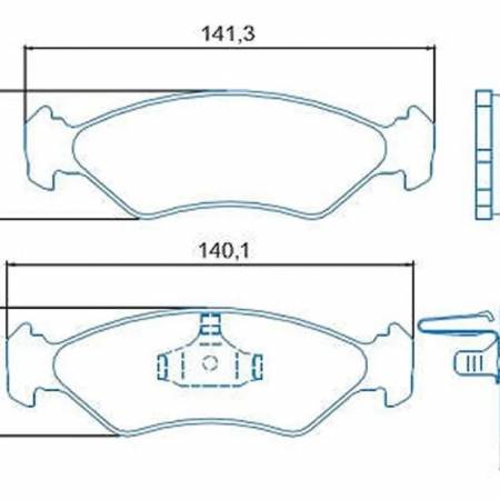 Pastilha De Freio Dianteira Fiesta 1.0 1995/ Ka 1.0 1997/ Jurid Hq2051