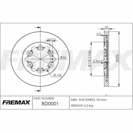 Disco De Freio Dianterio Audi A1 S3 Tt Polo Fremax Bd5620 Par