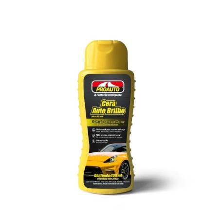 Proauto Cera Liquida 200Ml Liquida Auto Brilho 200Ml