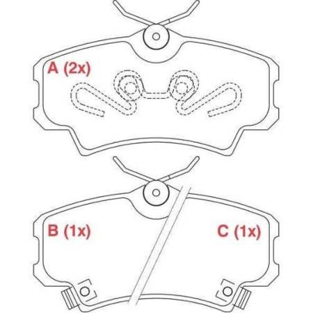 Pastilha De Freio Civic 98/ Varga Dianteiro Willtec Fp71