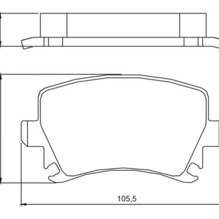 Pastilha De Freio Traseira Audi A3 Bora 2007/ Golf Jetta Passat Jurid Hq2209