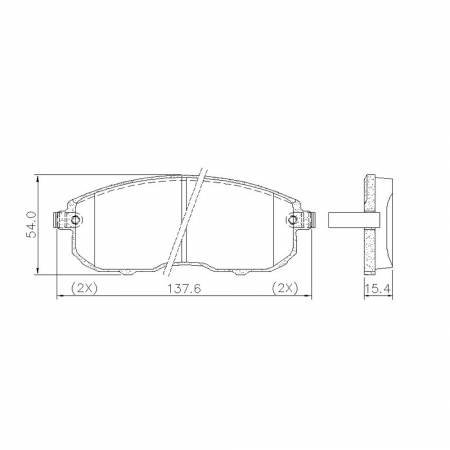 Pastilha De Freio Dianteira - Sentra - Pd728 - Fras-Le