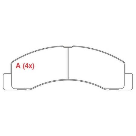 Pastilha De Freio F250 F350 F4000 Willtec Fp62