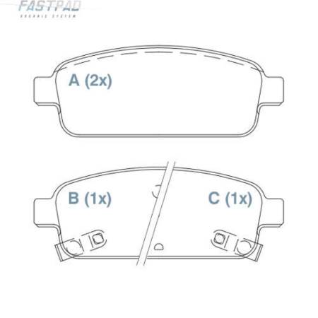 Pastilha De Freio Traseira Cruze Fastpad Willtec Fp887
