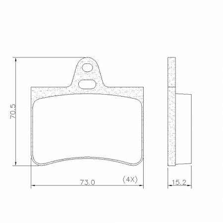 Pastilha De Freio Traseira Citroen C5 Break 2001/ Frasle Pd651