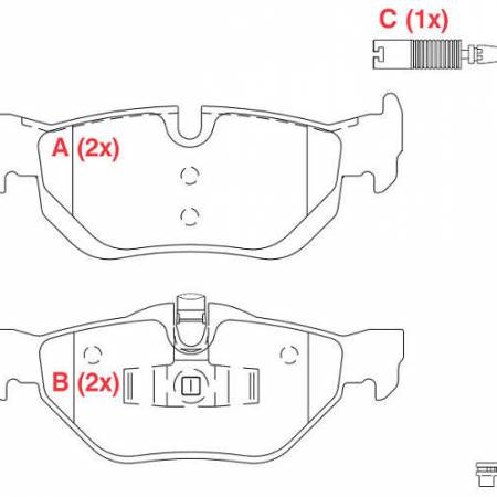 Past Fr Bmw Serie 1/3 T Pw925 Bmw Serie 1/3 05/ Tras