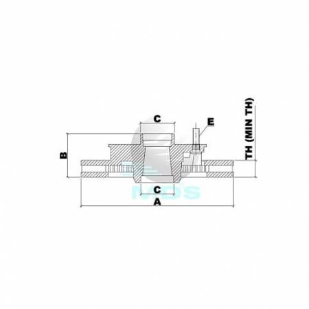 Disco De Freio F250 F350 Mds D21A