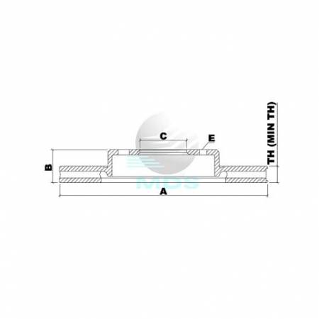 Disco De Freio Evasion Scudo Zeta 806 Mds D696