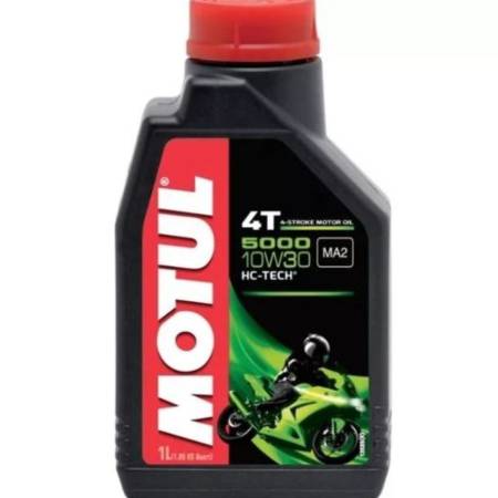 Oleo Motor 4 Tempos 10W30 5000 Semi-Sintetico 1 Litro Motul Mt367