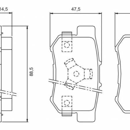 Pastilha De Freio Traseira Honda Crv 2005/ Jurid Hq2248A