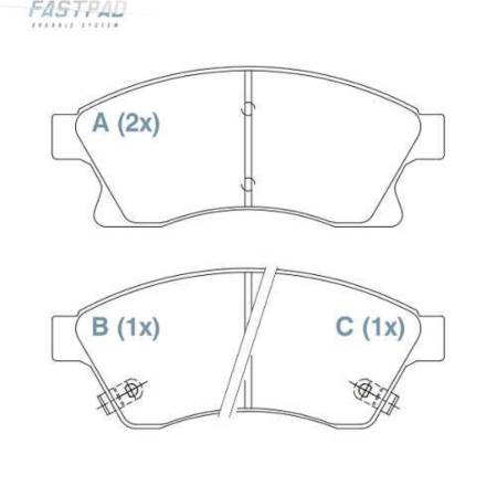 Pastilha De Freio Dianteira Cruze Fastpad Willtec Fp886