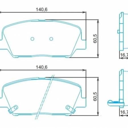 Pastilha De Freio Dianteira Hyundai Azera Genesis 2010/ Jurid Hq2312A