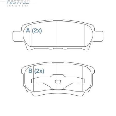 Pastilha De Freio Traseira Airtrek Lancer Compass Willtec Fp861