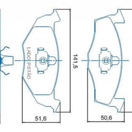 Pastilha De Freio Dianteira Polo Classic Golf 95/ Seat Cordoba Jurid Hq2109