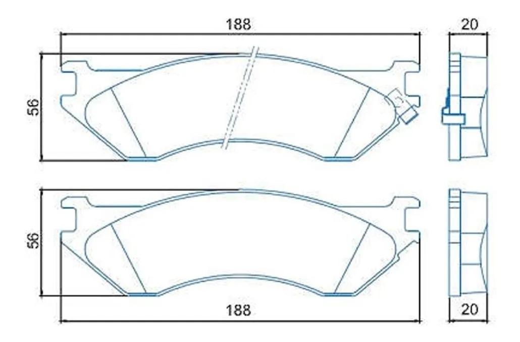 Pastilha De Freio Traseira Dodge Ram 1500 1999/ Jurid Hq2190A