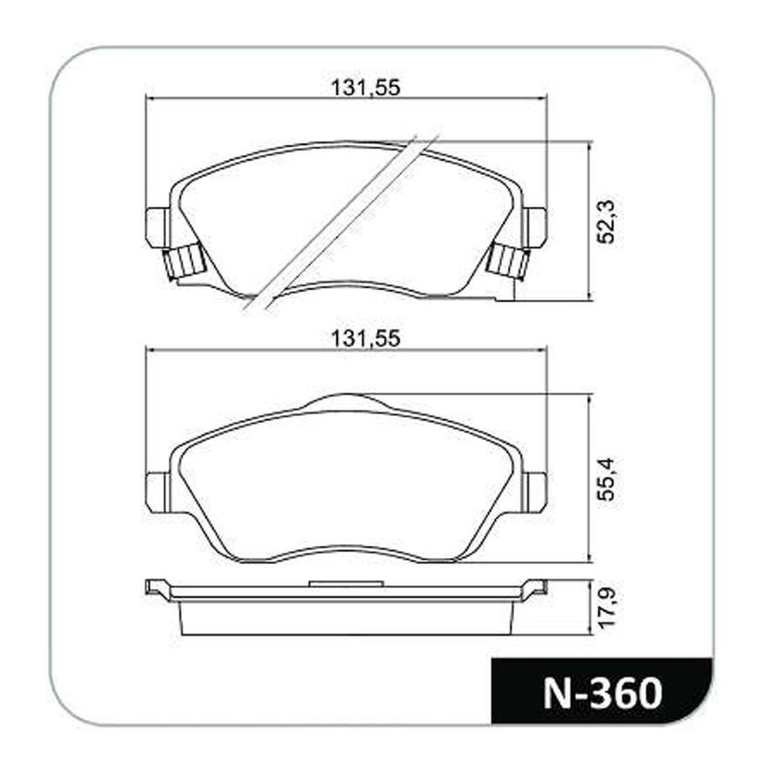 Pastilha Freio D Gm Corsa Novo Sedan Montana Cobreq N360