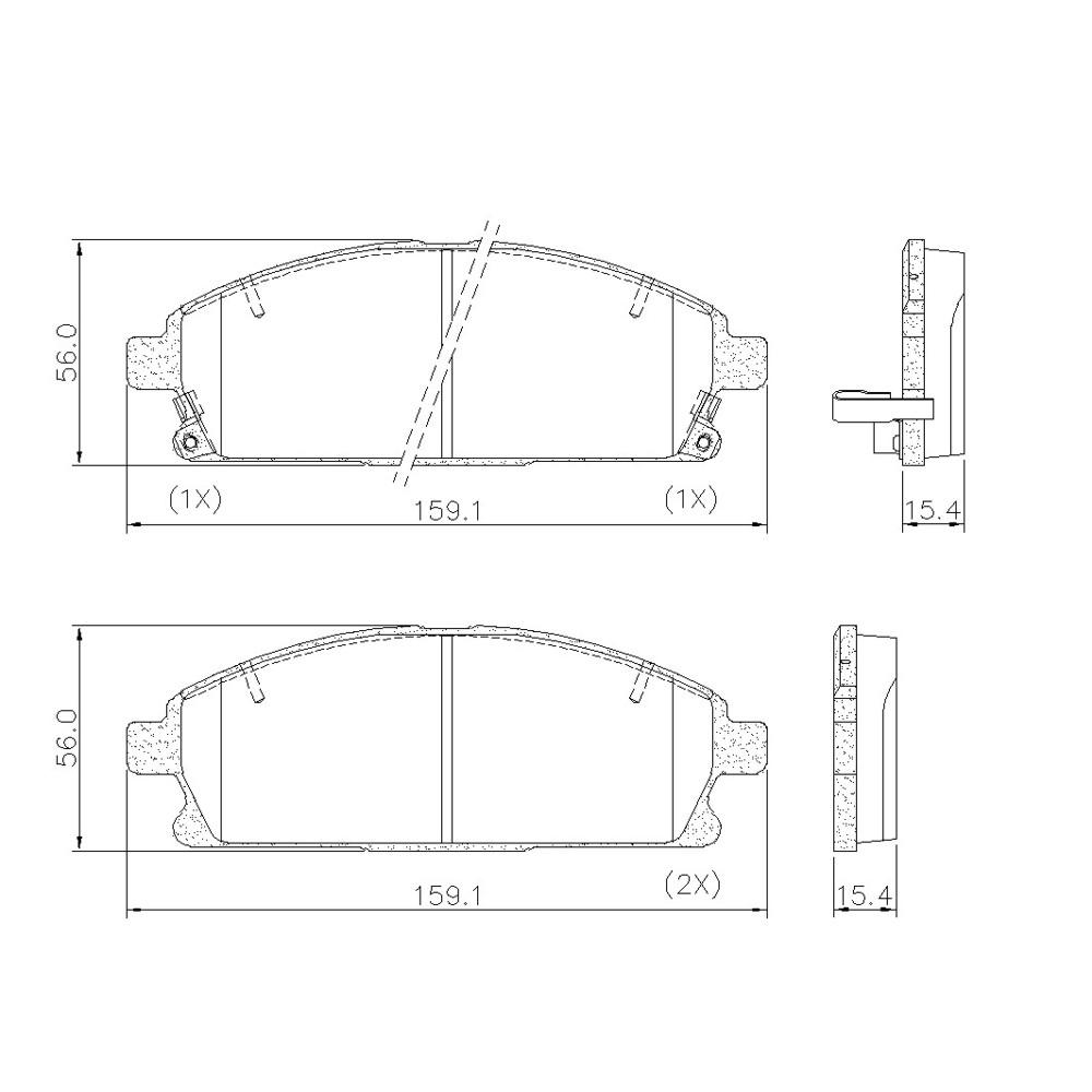 Pastilha De Freio Dianteira Nissan Pathfinder X-Trail Frasle Pd561