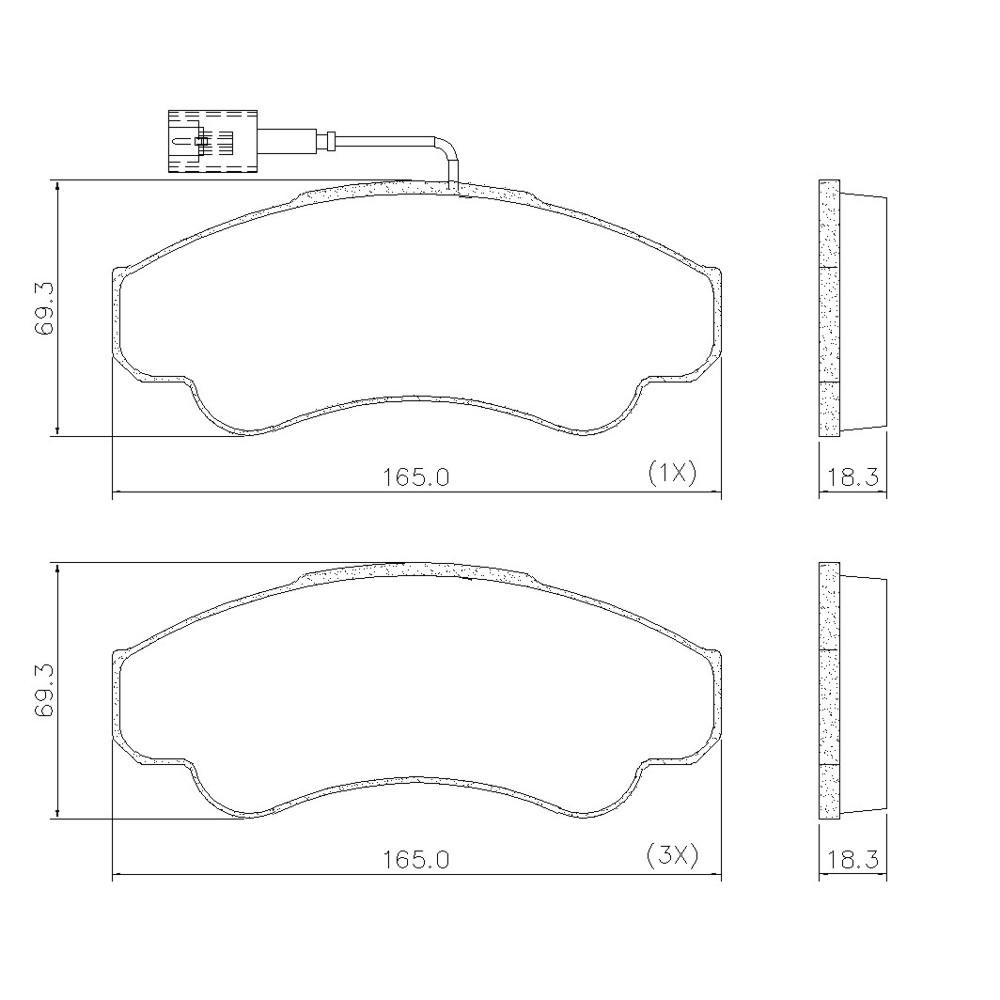 Pastilha De Freio Diant Jumper Ducato Boxer Frasle Pd652B