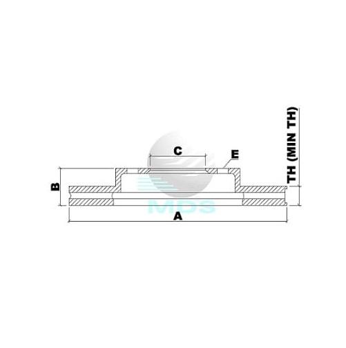 Disco De Freio Captiva Equinox Antara Mds D49D