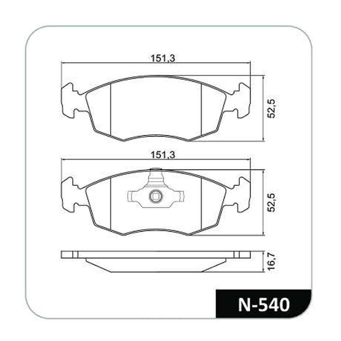 Pastilha Freio D 500 Doblo Gran Siena Idea Palio Punto Siena Strada Cobreq N540