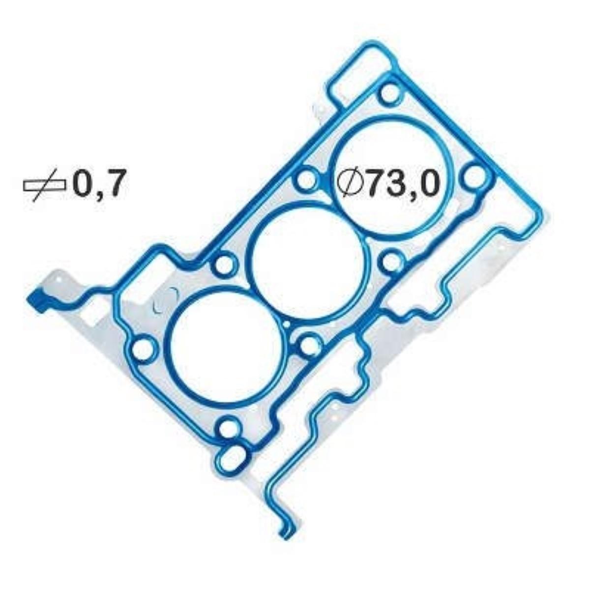 Junta Cabecote New Fiesta Ka 1.0 12V 3Cil 2014/ Bastos 131590Ml