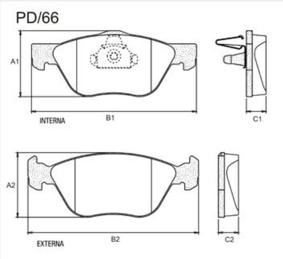 Pastilha De Freio Ceramica Marea Doblo Idea Palio Linea Pd66-Cmaxx Fras-Le